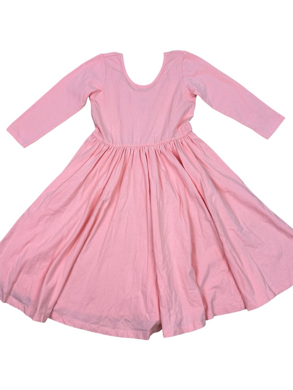 Alice + Ames Girls' Long Sleeve Pink Twirl Dress